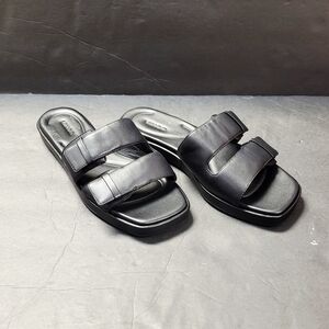Vince Black Slide Sandals